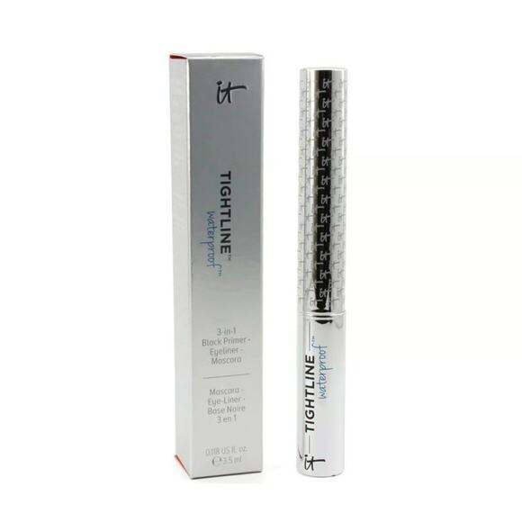 IT Cosmetics Tightline Waterproof 3-in-1 Black Primer Eyeliner Mascara Pack of 2 - Picture 1 of 8